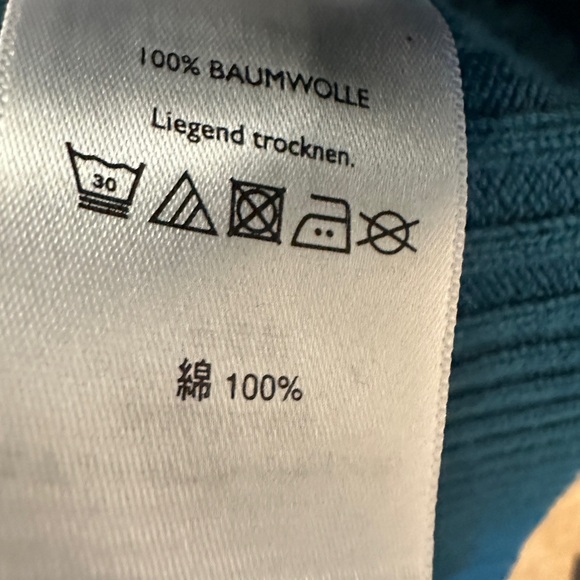 Eddie Bauer Teal Cable Knit Cardigan - Picture 8 of 8